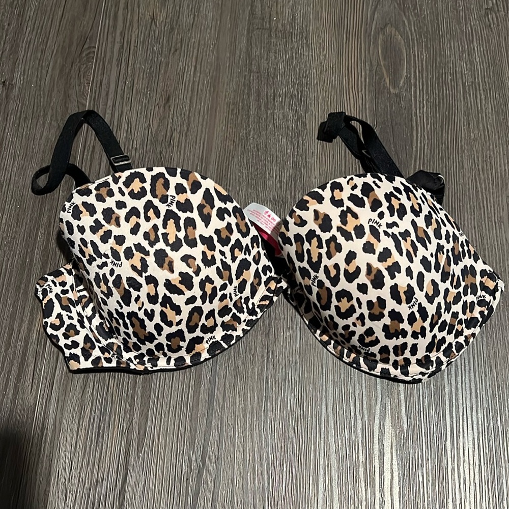 Victoria’s Secret PINK Animal Print Total Sweetheart Demi Bra 36C